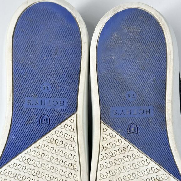 Rothy's Women's The Original Slip On Sneaker Solid Black Textile Shoe Size 7.5 - Picture 12 of 16